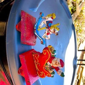 Vintage Iron Christmas Stocking holders